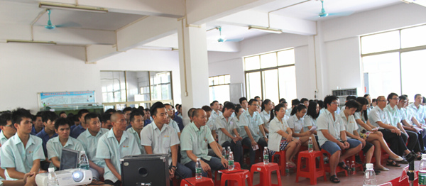 2015年8月25，興順公司管理升級誓師大會召開