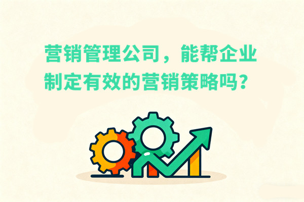 營銷管理公司，能幫企業(yè)制定有效的營銷策略嗎？