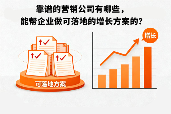 靠譜的營(yíng)銷公司有哪些，能幫企業(yè)做可落地的增長(zhǎng)方案的？